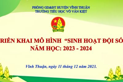 Triển khai mô hình “Sinh hoạt đội số” năm học 2023-2024