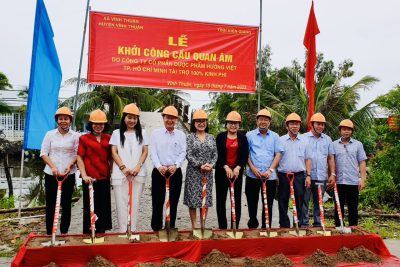 Lễ Khởi công xây dựng cầu “Quan âm” 2000 kênh 14 xã Vĩnh Thuận
